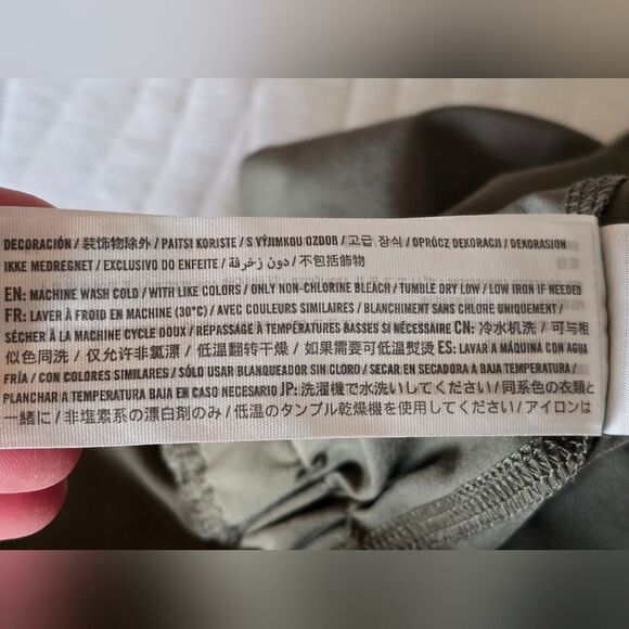 ✈️Ambercrombie And Fitch Traveler Jumpsuit Drawstring Olive Green L Tall - Picture 8 of 13